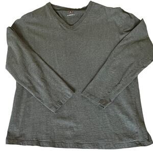 Saddlebred Men's V-Neck Pullover Sweater Gray Size L
